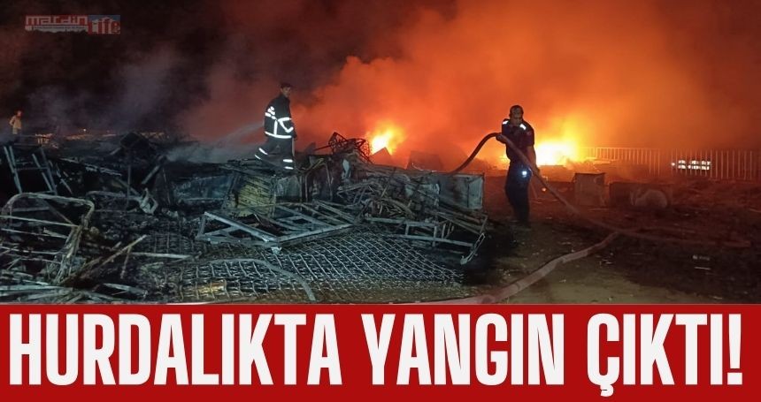 Mardin'de hurdalıkta yangın çıktı!
