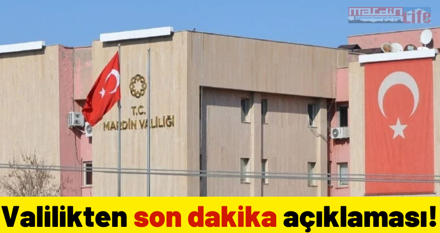 Valilikten son dakika açıklaması!
