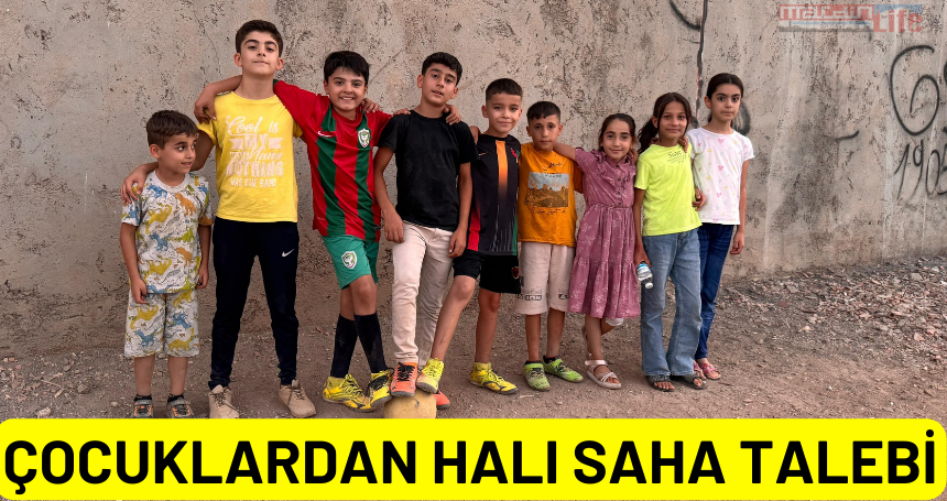 Mardin'de çocuklardan halı saha talebi