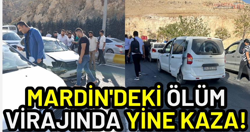 Mardin'deki ölüm virajında yine kaza!
