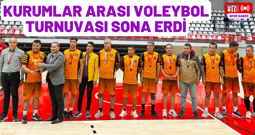 Kurumlar arası Voleybol turnuvası sona erdi
