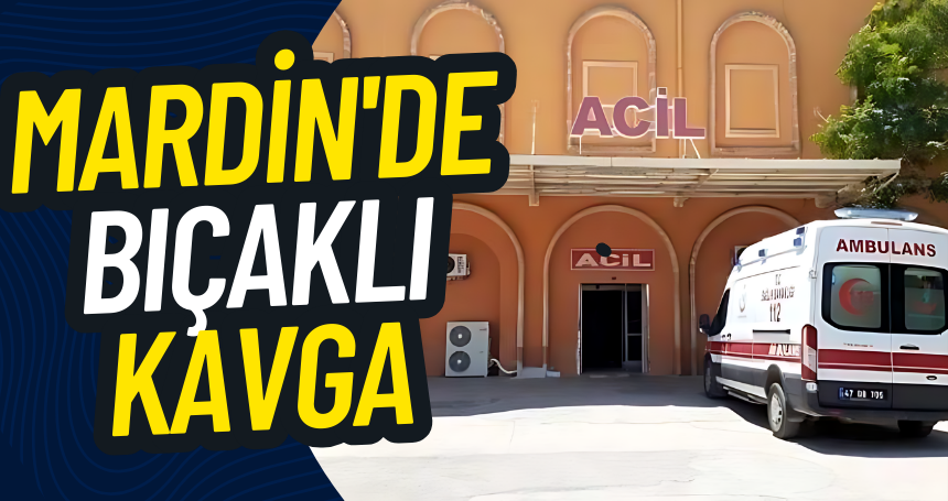 Mardin'de bıçaklı kavga