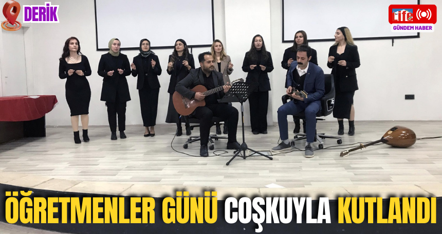 Derik'te Öğretmenler günü coşkuyla kutlandı