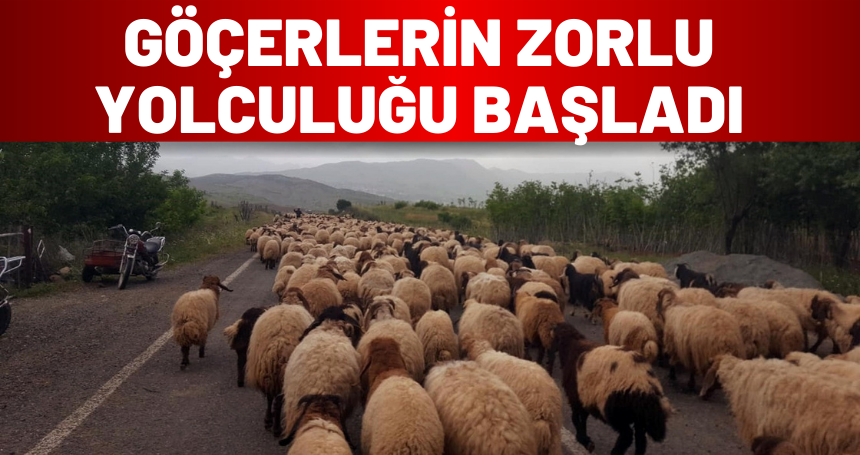 Göçerlerin zorlu yolculuğu başladı
