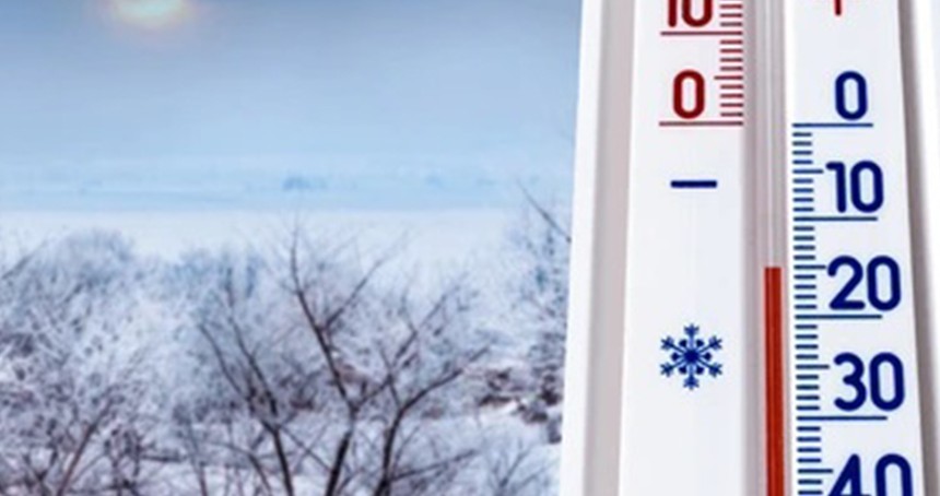 Erzurum'da termometreler eksi 25,3 dereceyi gördü