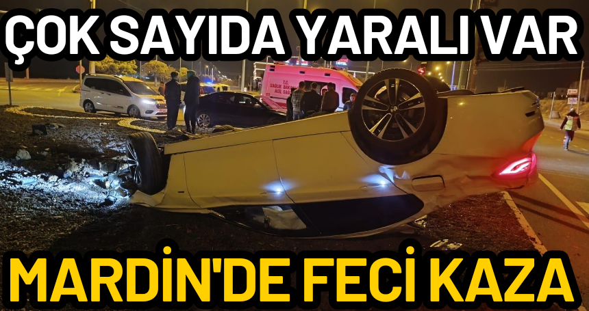 Mardin'de feci kaza! Çok sayıda yaralı var