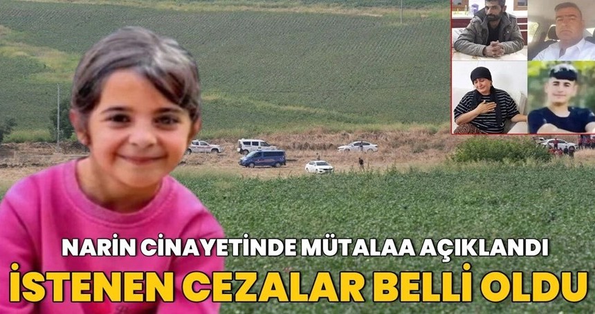 Narin Güran cinayetinde istenen cezalar belli oldu