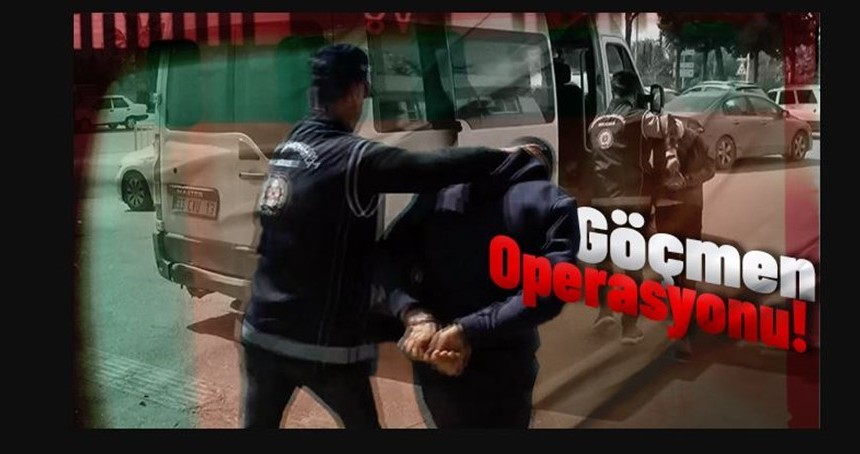 Göçmen operasyonu, çok sayıda gözaltı var