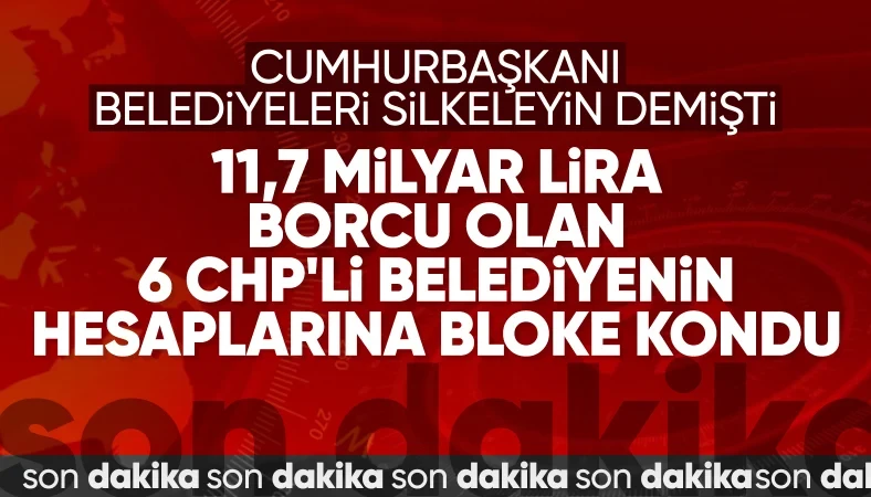 Prim borçlarını ödememişlerdi: CHP'li 6 belediyeye haciz geldi