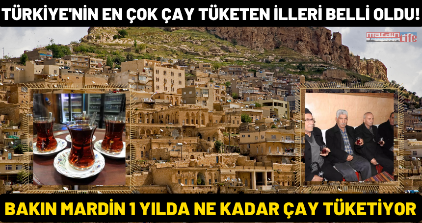 Türkiye'nin en çok çay tüketen illeri belli oldu! Bakın Mardin 1 yılda ne kadar çay tüketiyor