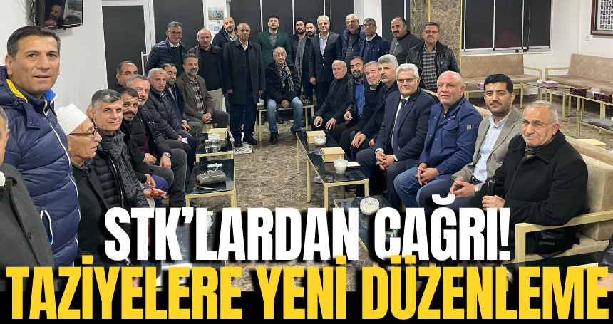 STK’lardan çağrı! Taziyelere yeni düzenleme