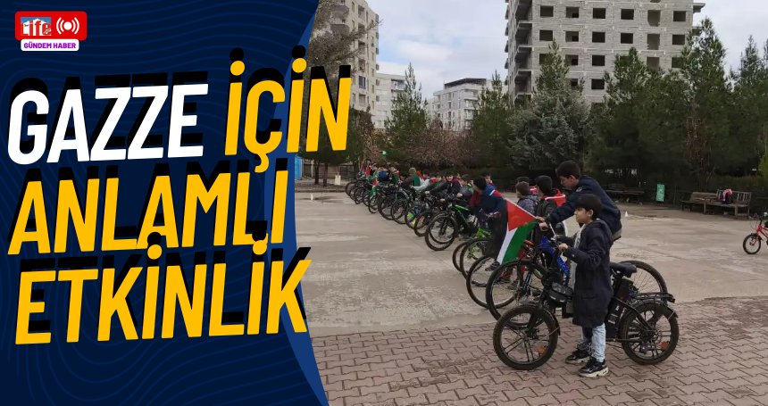 Mardinli öğrencilerden Gazze için anlamlı etkinlik