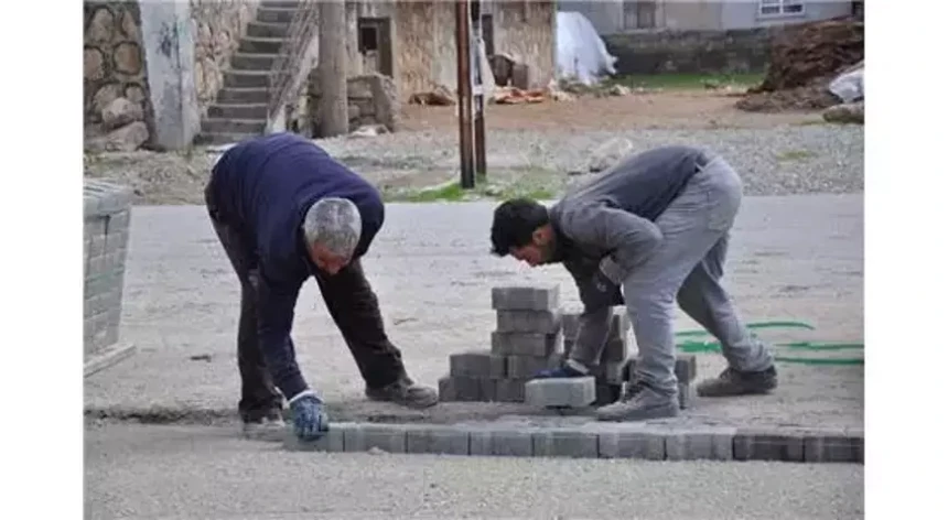 Parke, Bordür, Oluk ve Bazalt Taşı Onarım İşi