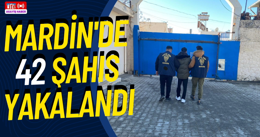 Mardin'de 42 şahıs yakalandı