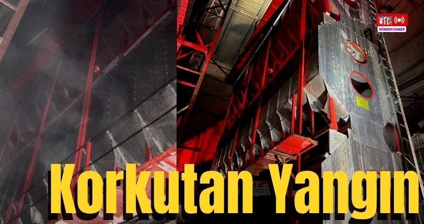Mardin'de Korkutan Fabrika Yangını