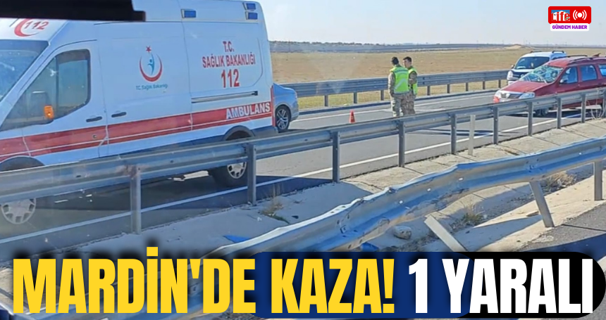 Mardin'de kaza! 1 yaralı