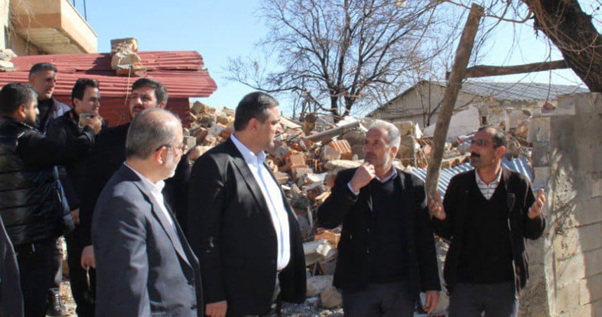 HÜDA PAR Milletvekili Ramanlı Adıyaman'da depremzedeleri ziyaret etti