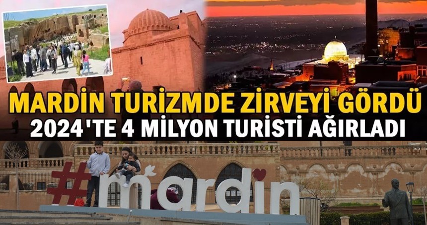 Mardin turizmi zirveyi gördü; 2024’te 4 milyon turisti ağırladı