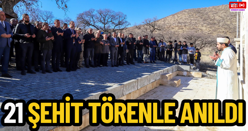 Savur'da 21 şehit törenle anıldı