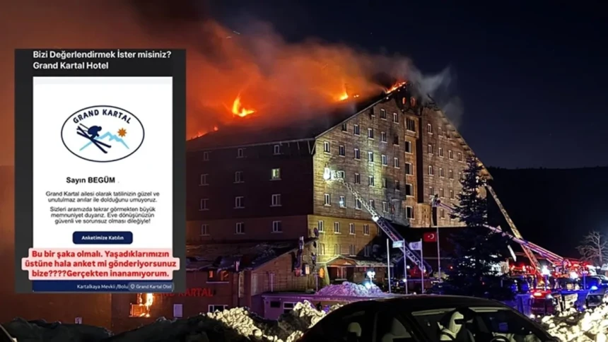 Facia sonrası Grand Kartal Otel’den tepki çeken mesaj: “Unutulmaz anılar umuyoruz”