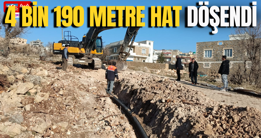 4 bin 190 Metre İçme Suyu ve Atık Su Hattı Döşendi