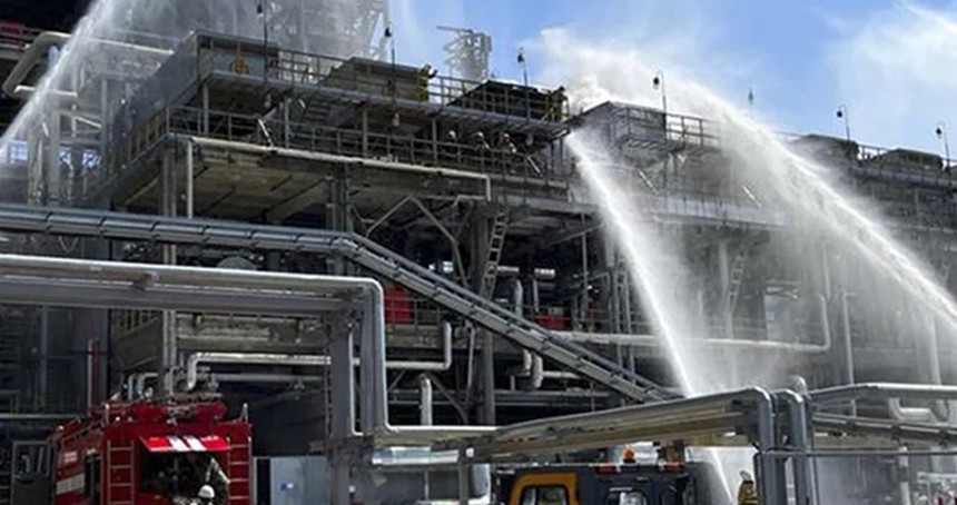 Rusya'da petrokimya fabrikasına İHA saldırısı: Üretim durdu