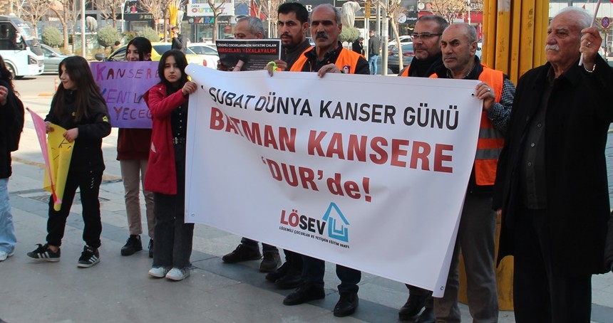 LÖSEV, Batman'da '4 Şubat Dünya Kanser Günü’ için yürüdü