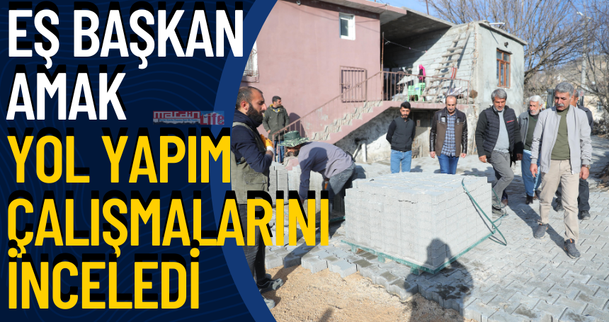 Eş Başkan Amak, Yol Yapım Çalışmalarını İnceledi