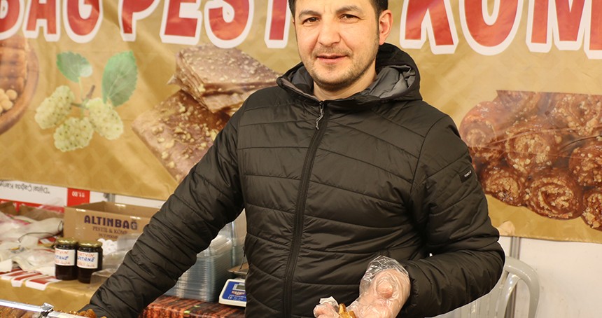 Gümüşhane’den getirilen organik ürünler Şanlıurfa'da sergilendi