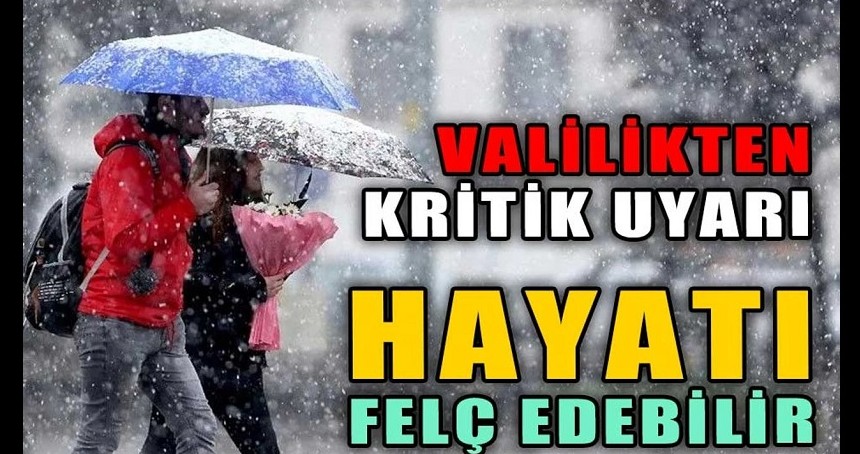 Mardin Valiliği'nden Meteorolojik Uyarı!