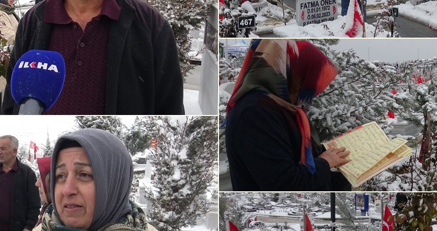 Depremin yıl dönümünde mezarlığa akın eden vatandaşların acıları hala tap taze