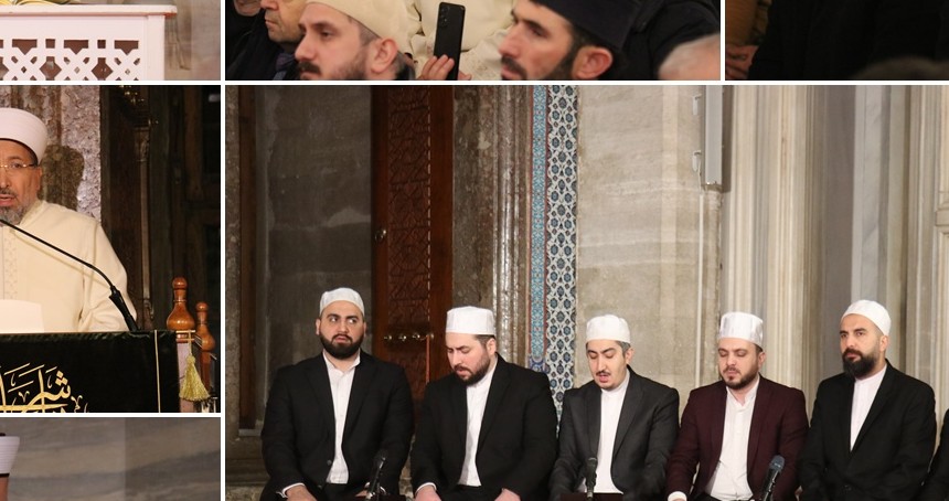 Süleymaniye Camii'nde Berat Kandili idrak edildi