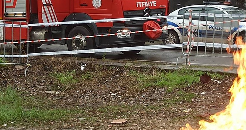 Kocaeli'nde paniğe neden olan metan gazı yangınından numune alındı