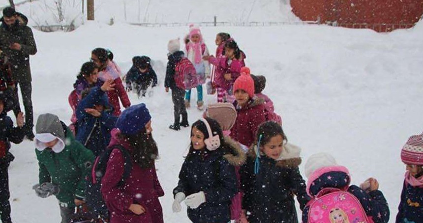 10 kentte eğitime kar engeli