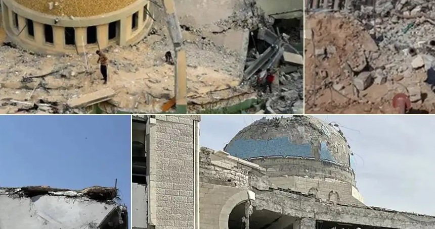 Gazze'de 1109 mescit siyonistlerin saldırılarında yıkıldı