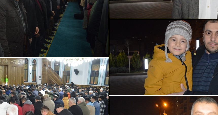 Siirt’te ilk teravih coşkusu ile camiler doldu taştı