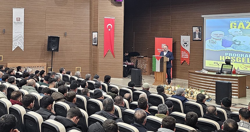 Muş'ta "Şehitlikten Şahitliğe Gazze" programı düzenlendi