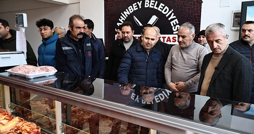 Gaziantep'te belediye tarafından et satış noktası kuruldu