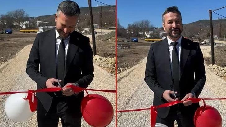 Belediye Başkanı köprü açılışını tek başına yaptı: Sebebi ise bakın neymiş!