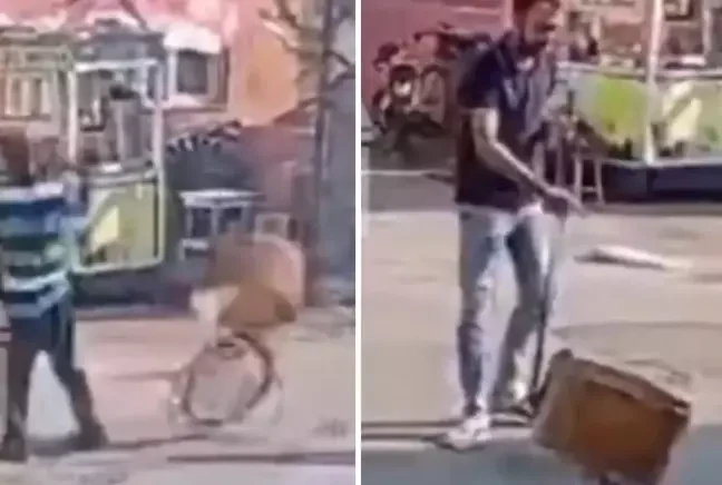 Bahşiş alamayan davulcu bakın ne yaptı