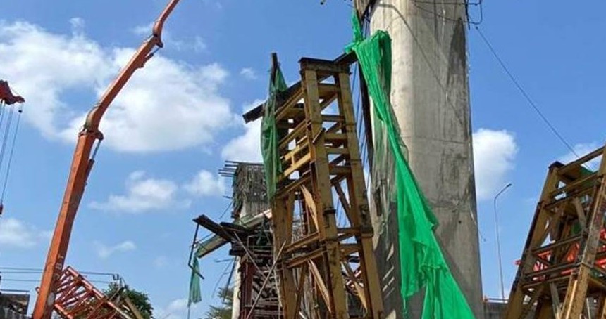 Tayland'da köprü kirişi çöktü: 5 ölü onlarca yaralı