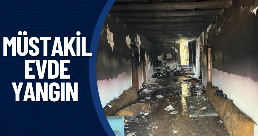 Kızıltepe'de müstakil evde yangın