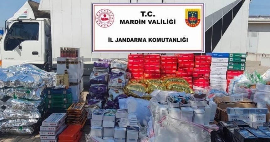 Mardin’de 5 milyon TL değerinde kaçak malzeme ele geçirildi
