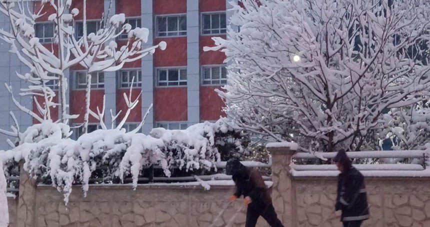 Elâzığ'da yoğun kar yağışına hızlı müdahale