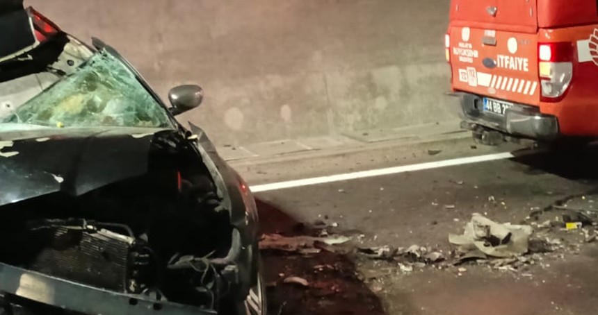 Erkenek Tüneli'nde kaza: 1 ölü