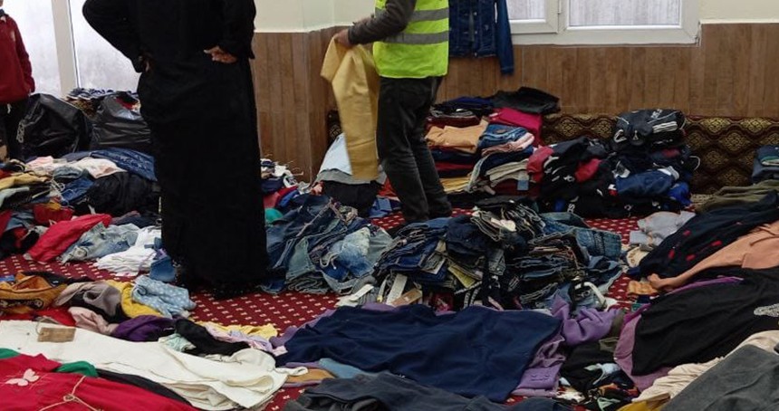Şanlıurfa'da Umut Kervan'ından ihtiyaç sahibi ailelere giyim yardımı