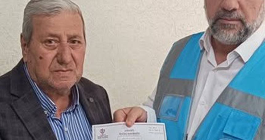 Cizreli vatandaş zekatını Gazze’ye bağışladı