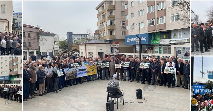 İstanbul'da 5 ilçede eş zamanlı "Dünya Kudüs Günü" açıklaması