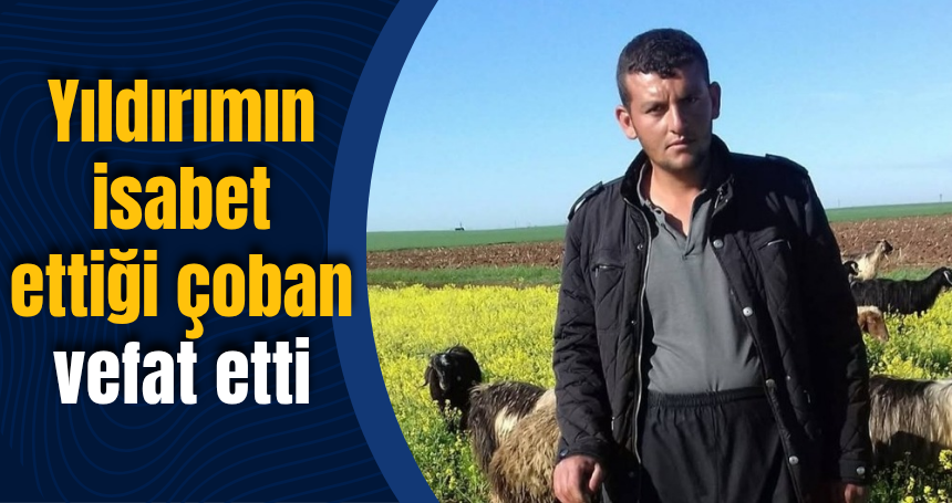 Mardin'de yıldırımın isabet ettiği çoban vefat etti