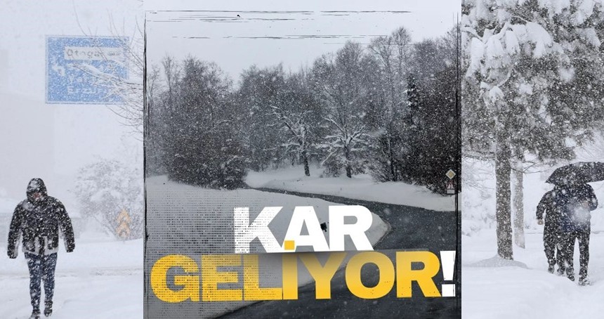 Uyarı yapıldı: Kar geliyor
